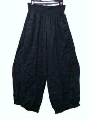 Nomad The Label 100% French Linen Sadhu Pants Blueish Gray Women’s 14 Wide Leg